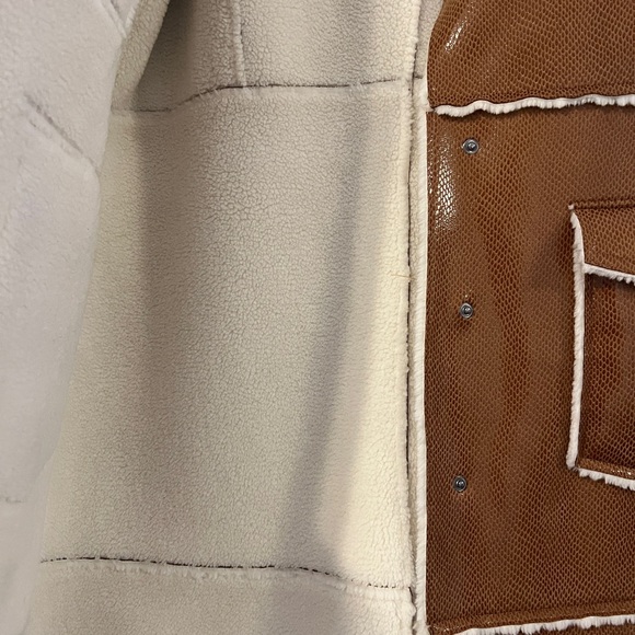 Stand Studio Adele coat in brown shearling - Picture 4 of 4